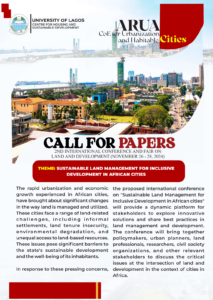 Call for Papers: 2nd International Conference and Fair on Land and Development